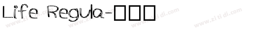 Life Regula字体转换
